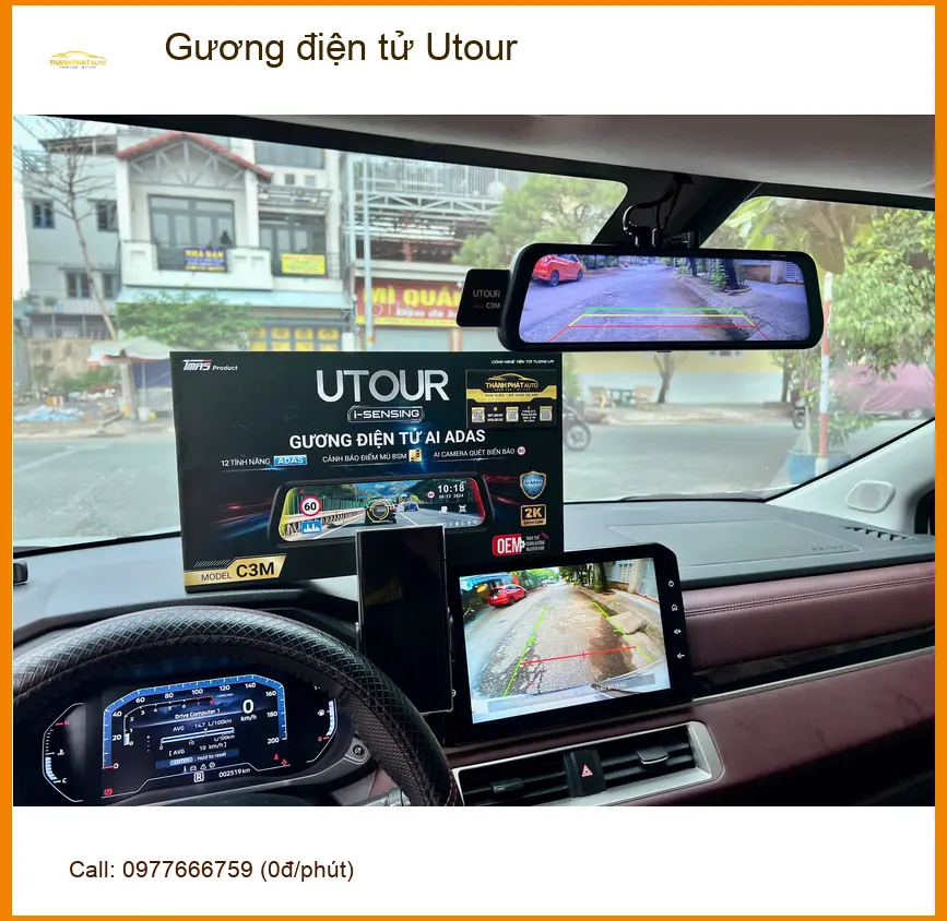 Anh Tấn lắp Gương điện tử Utour cho Hyundai Accent tại Nhà Bè an toàn hơn ảnh thực tế 3
