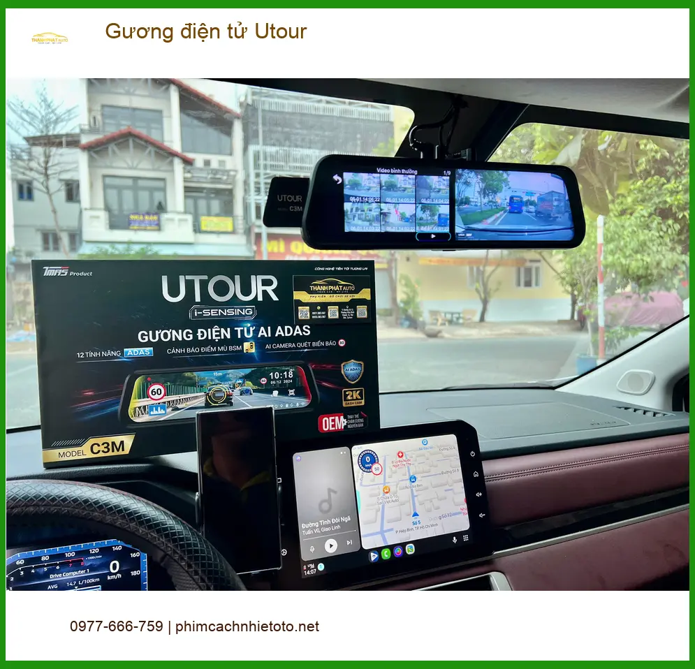 Anh Tấn lắp Gương điện tử Utour cho Hyundai Accent tại Nhà Bè an toàn hơn ảnh thực tế 4