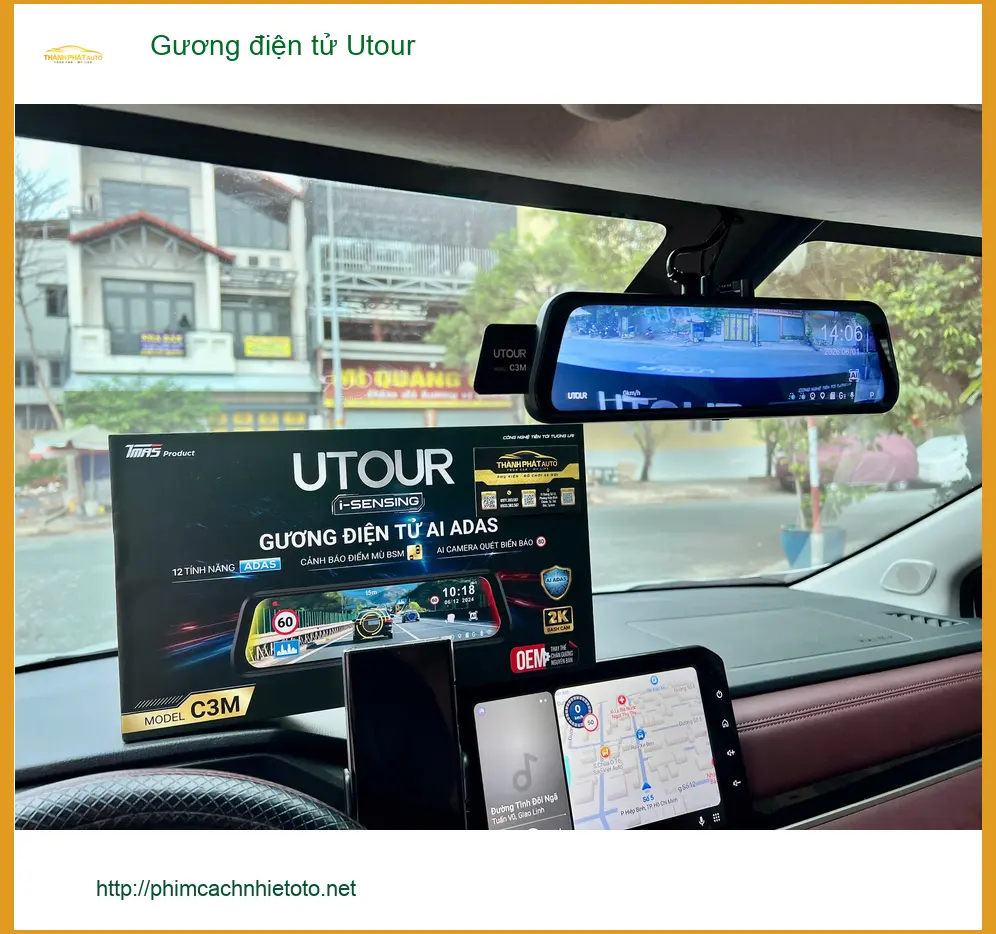 Anh Khải lắp Gương điện tử Utour cho Mazda CX-5 tại Quận 3 để tăng tầm nhìn ảnh thực tế 2