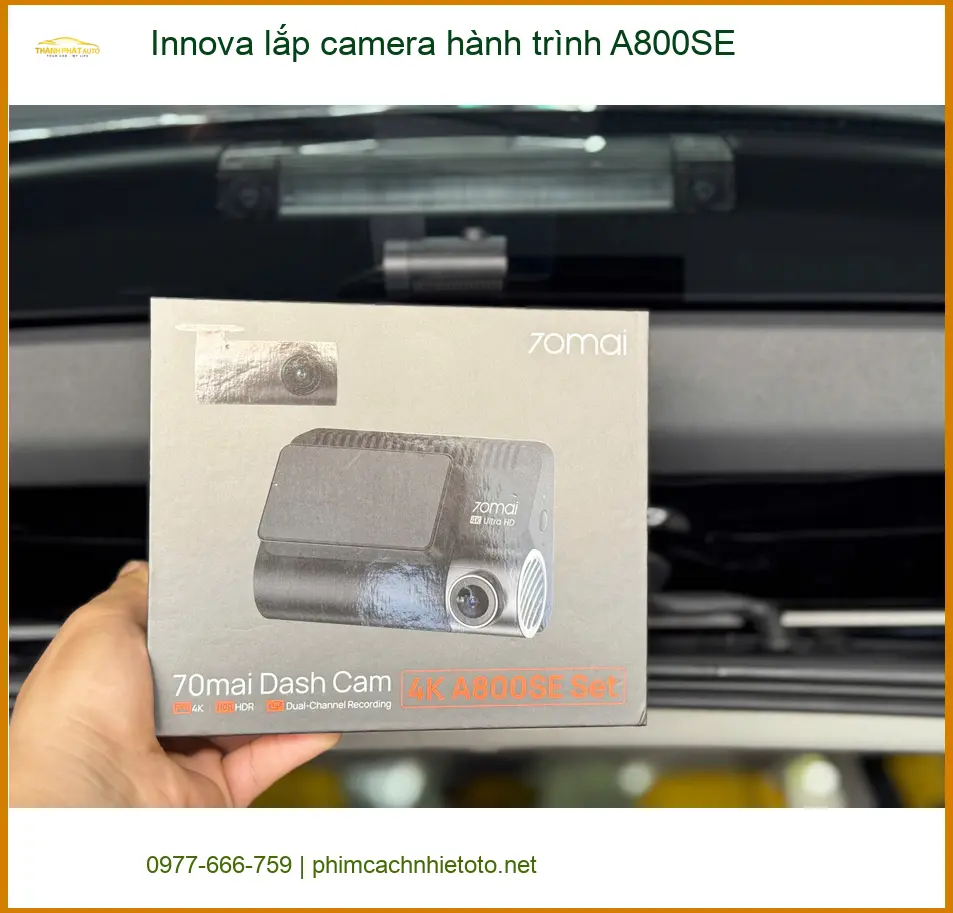 Chú Minh lắp camera hành trình A800SE cho Innova tại Nhà Bè để an tâm hơn khi di chuyển đường đông ảnh thực tế 4