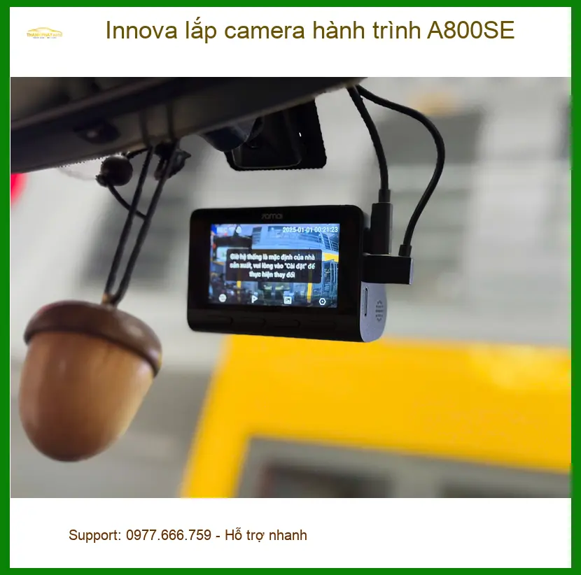 Anh Khải lắp camera hành trình A800SE cho Innova tại Bình Chánh để bảo vệ xe tốt hơn ảnh thực tế 4