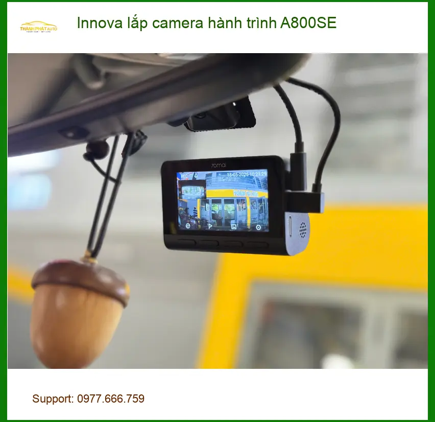 Anh Cường lắp camera hành trình A800SE cho Innova ở Quận Bình Tân ảnh thực tế 4