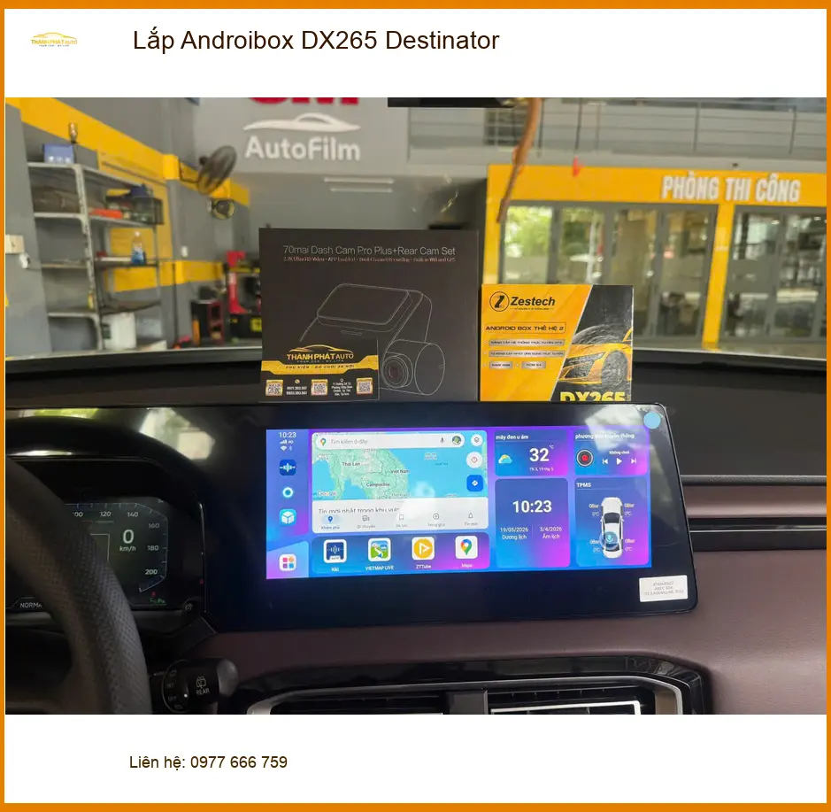 Anh Khải lắp Androibox DX265 Destinator cho Kona tại Bình Chánh ảnh thực tế 2