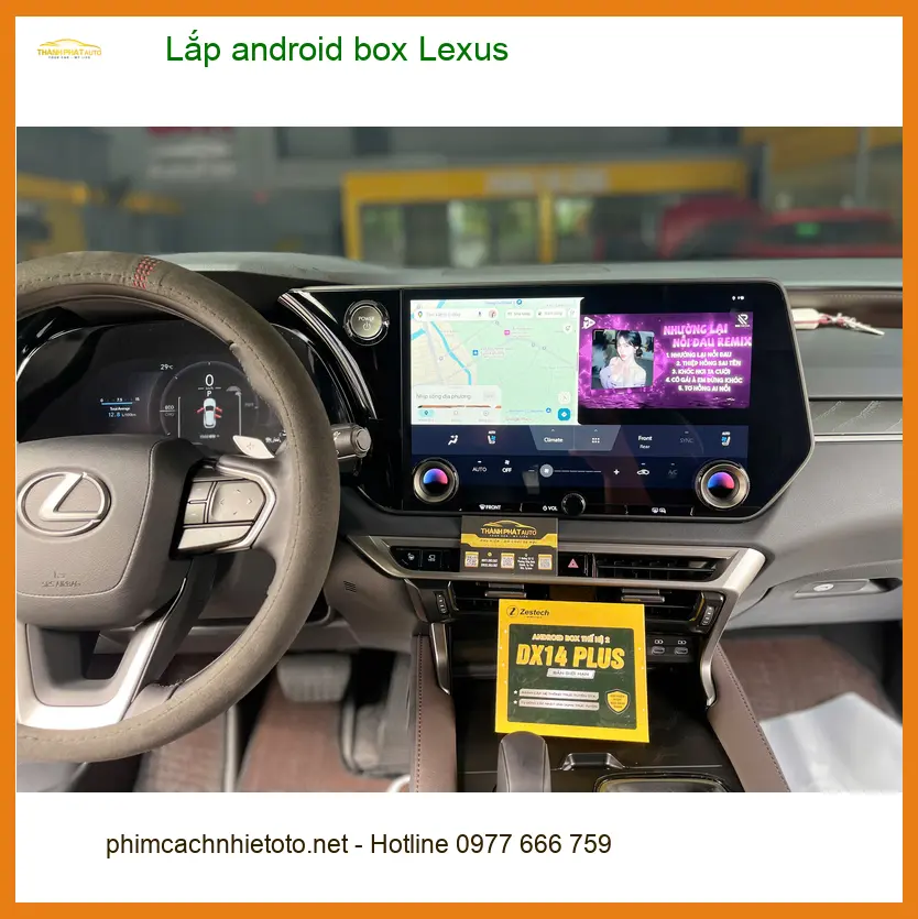 Anh Tấn lắp Android Box cho Lexus RX 350 tại Quận 10 để giải trí tiện lợi ảnh thực tế 3