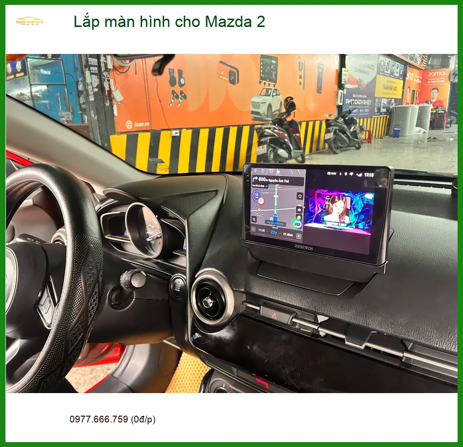 Anh Khang lắp màn hình Android cho Mazda 2 Quận Tân Bình để tiện lợi hơn ảnh thực tế 2