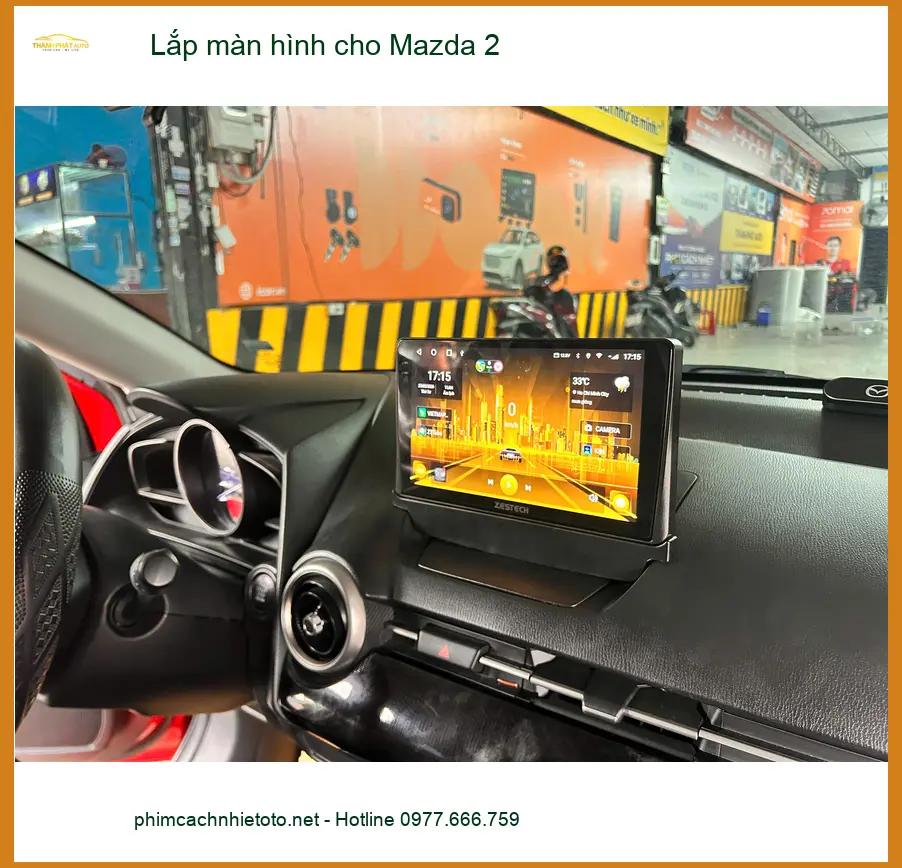 Anh Khang lắp màn hình Android cho Mazda 2 Quận Tân Bình để tiện lợi hơn ảnh thực tế 3