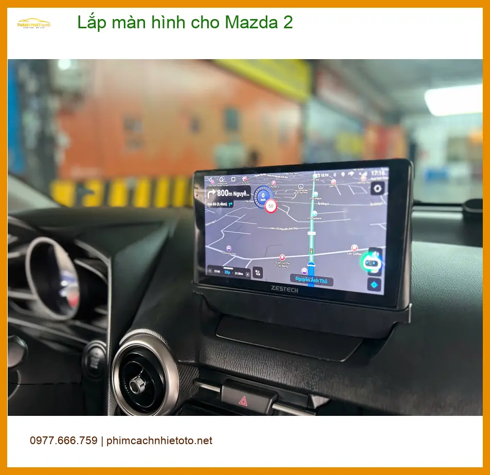 Anh Dũng lắp màn hình cho Mazda 2 tại Quận 6 để nâng cấp trải nghiệm giải trí ảnh thực tế 2