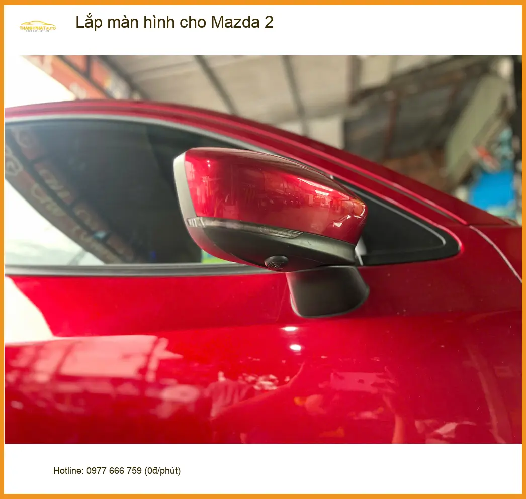 Anh Minh lắp màn hình cho Mazda 2 tại Quận 4 vì màn hình zin không có camera lùi ảnh thực tế 3
