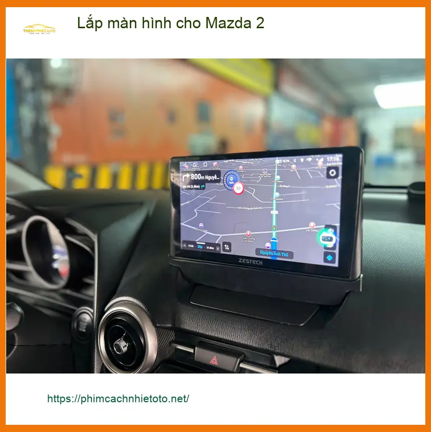 Anh Khải lắp màn hình cho Mazda 2 tại Thủ Đức tìm trung tâm uy tín ảnh thực tế 3