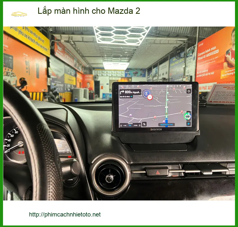 Anh Khải lắp màn hình cho Mazda 2 tại Thủ Đức tìm trung tâm uy tín ảnh thực tế 5