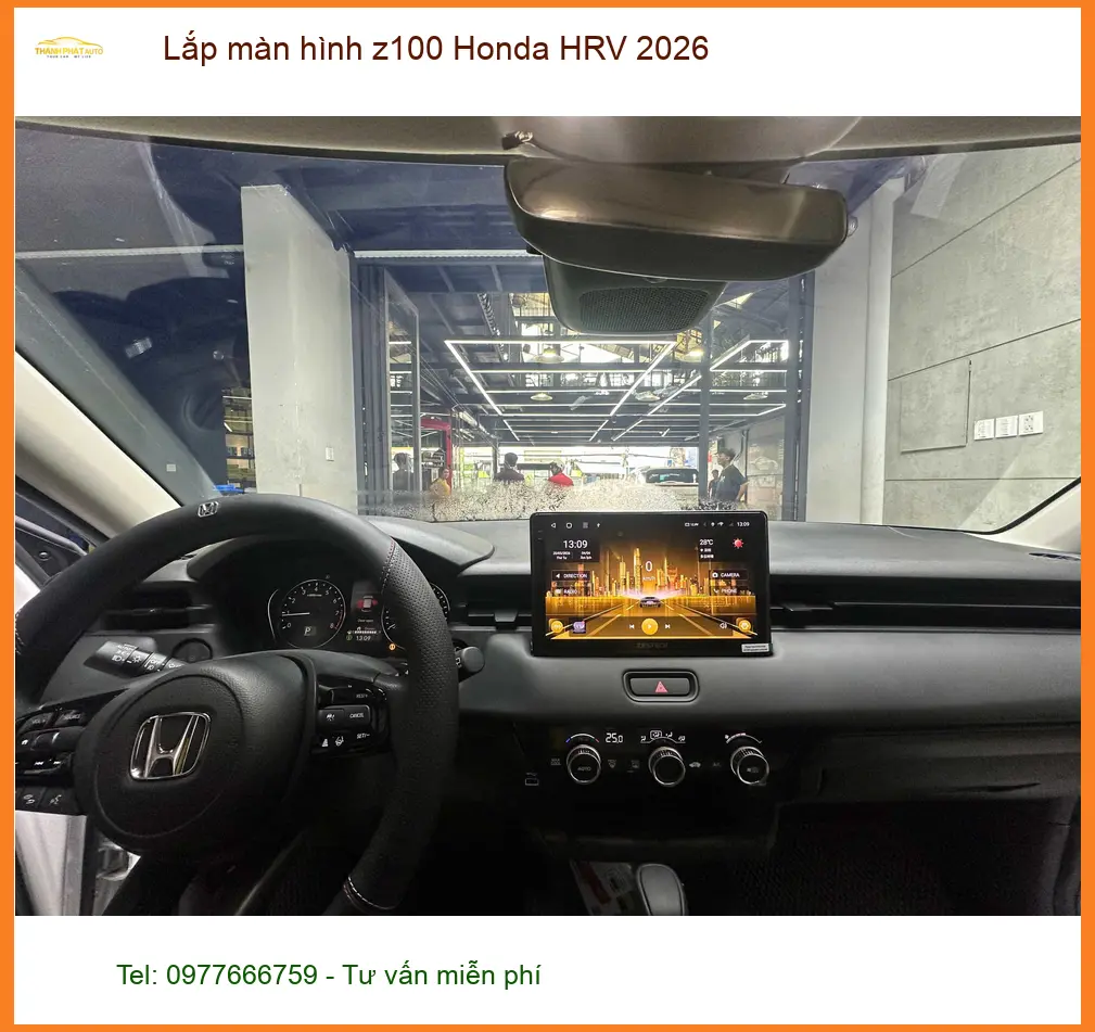 Anh Quang lắp màn hình Z100 Honda HRV 2026 tại Thủ Đức thêm tiện ích