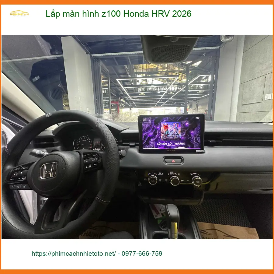 Anh Quang lắp màn hình Z100 Honda HRV 2026 tại Thủ Đức thêm tiện ích ảnh thực tế 3