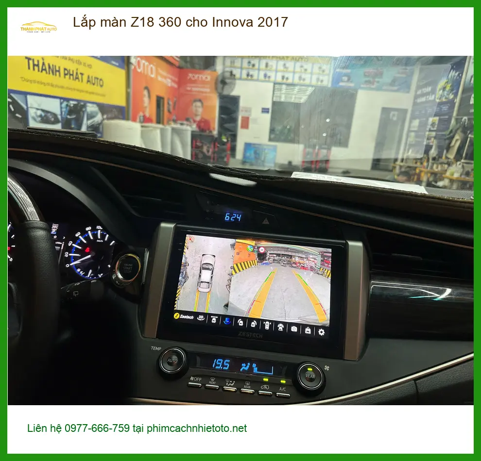 Anh Quang lắp màn Z18 360 cho Innova 2017 tại Quận Phú Nhuận