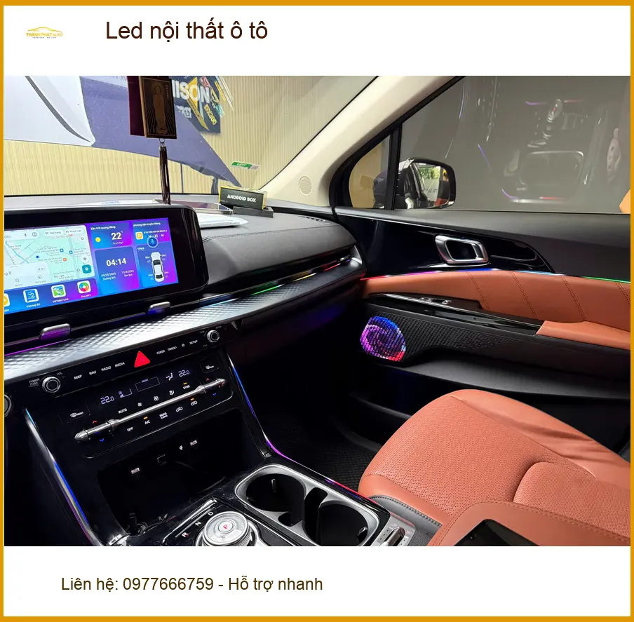 Cô Thuận lắp Led nội thất ô tô cho Hyundai Accent tại Quận Tân Bình vì đèn zin mờ ảnh thực tế 3