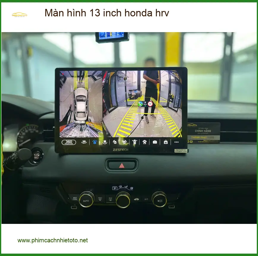 Anh Cường lắp Màn hình 13 inch Honda HRV tại Quận 9 để nâng cấp giải trí ảnh thực tế 3