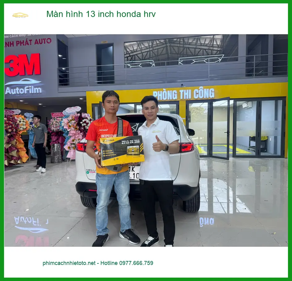 Anh Cường lắp Màn hình 13 inch Honda HRV tại Quận 9 để nâng cấp giải trí ảnh thực tế 4