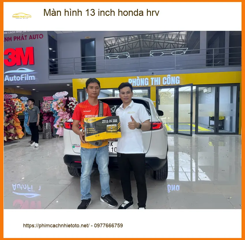 Anh Minh nâng cấp Màn hình 13 inch Honda HR-V tại Quận 3 vì màn hình zin quá nhỏ ảnh thực tế 2