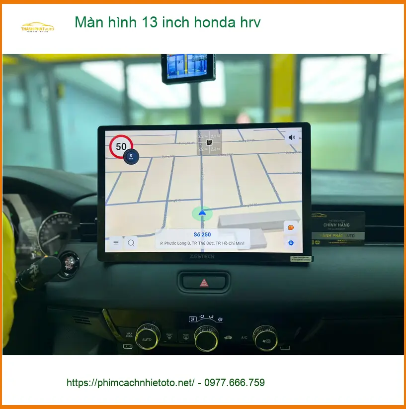 Anh Minh nâng cấp Màn hình 13 inch Honda HR-V tại Quận 3 vì màn hình zin quá nhỏ ảnh thực tế 3