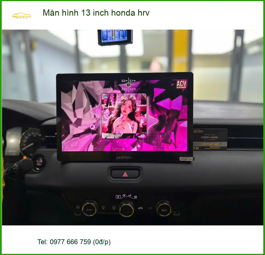 Anh Minh nâng cấp Màn hình 13 inch Honda HR-V tại Quận 3 vì màn hình zin quá nhỏ ảnh thực tế 5