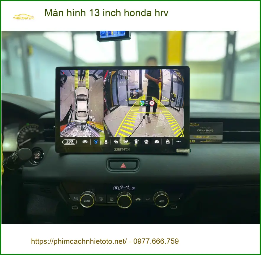 Anh Khải lắp màn hình 13 inch Honda HR-V vì màn zin quá nhỏ tại Quận 8 ảnh thực tế 2