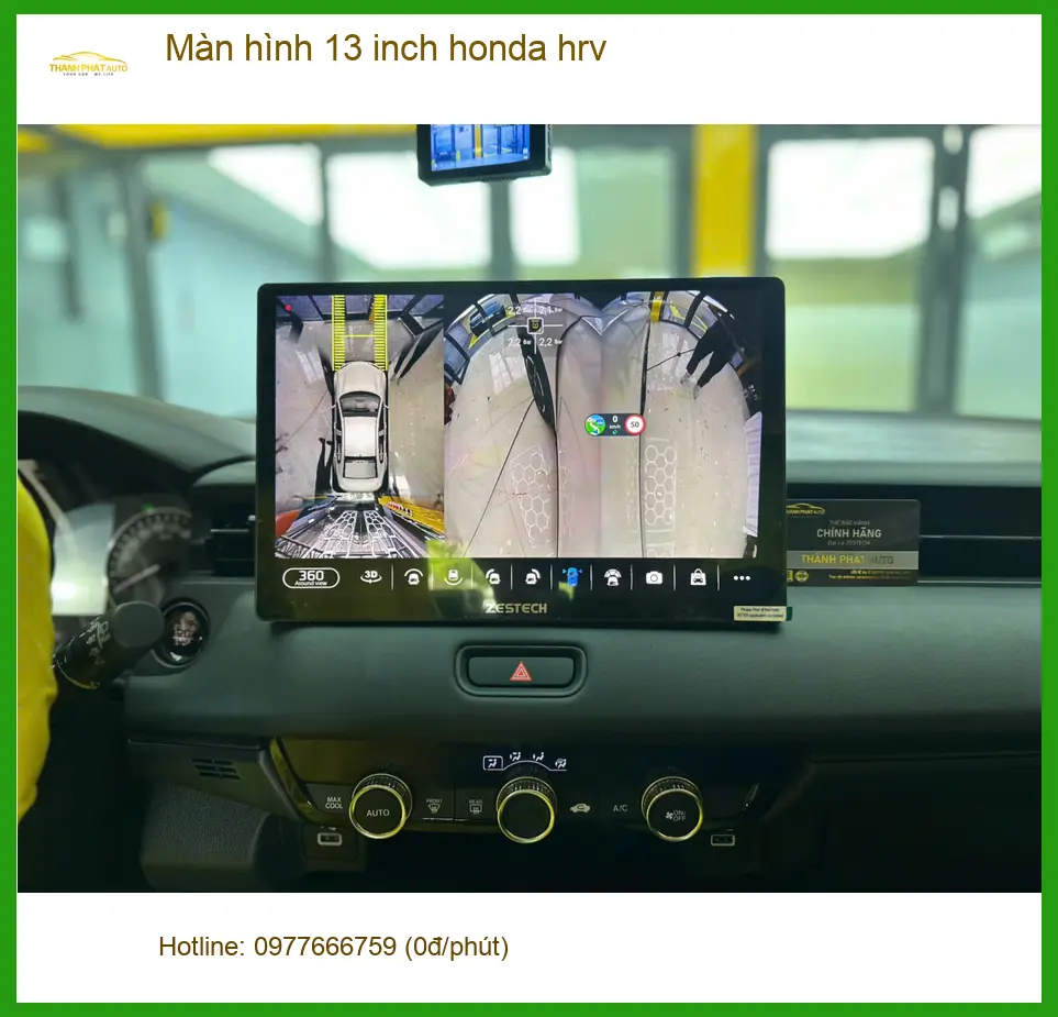 Anh Khải lắp màn hình 13 inch Honda HR-V vì màn zin quá nhỏ tại Quận 8 ảnh thực tế 4