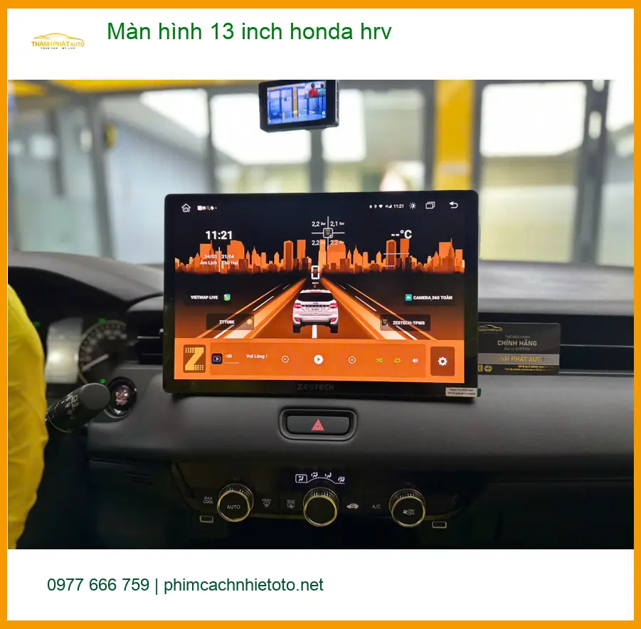 Chị Thảo lắp màn hình 13 inch Honda HR-V tại Quận 2 để nâng tầm trải nghiệm lái ảnh thực tế 3