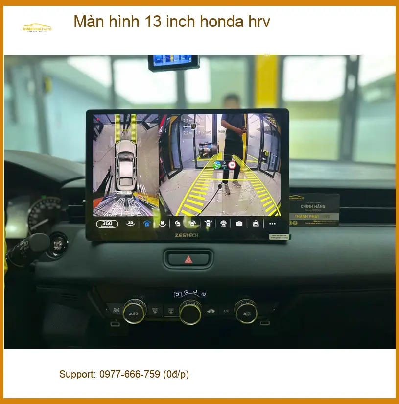 Anh Minh lắp màn hình 13 inch Honda HR-V Quận Gò Vấp để nâng cấp tiện ích