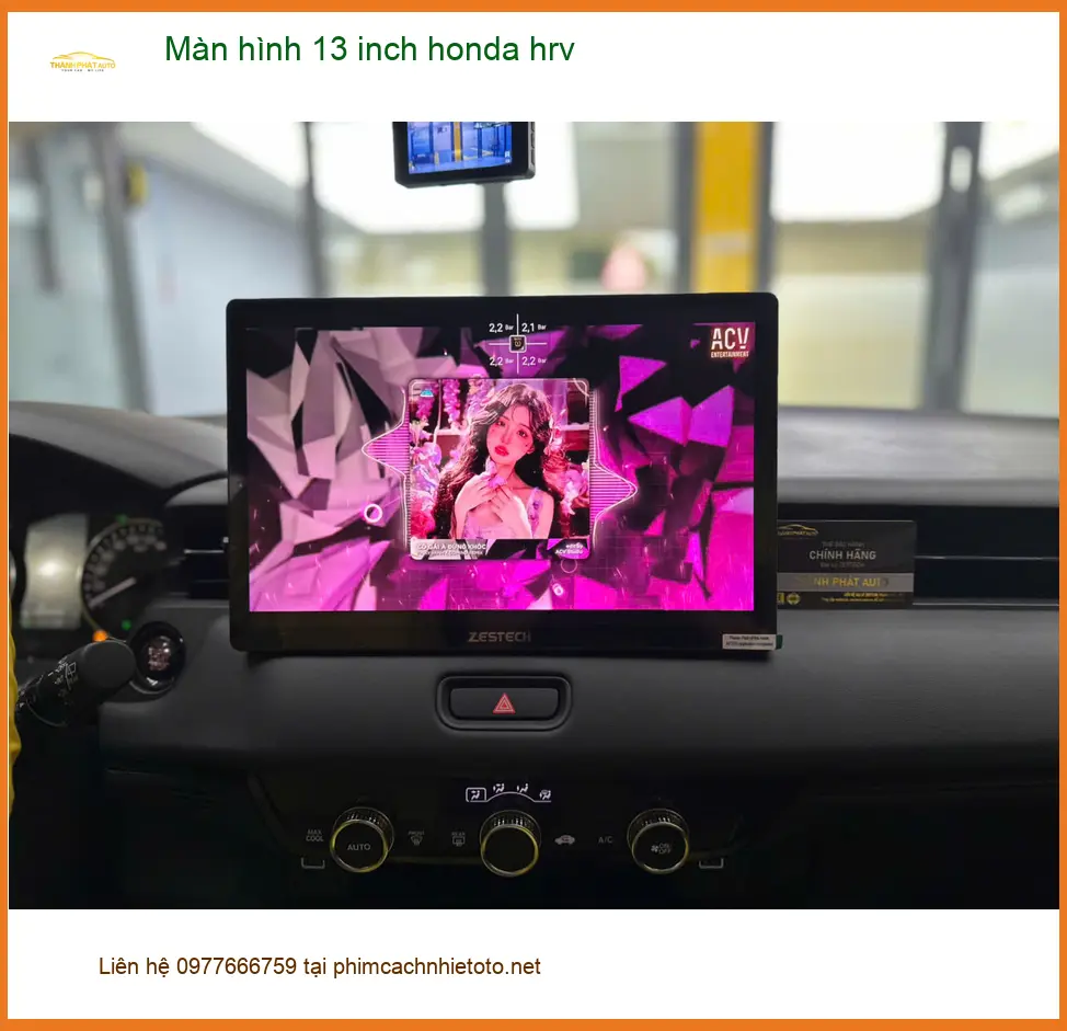 Anh Minh lắp màn hình 13 inch Honda HR-V Quận Gò Vấp để nâng cấp tiện ích ảnh thực tế 5