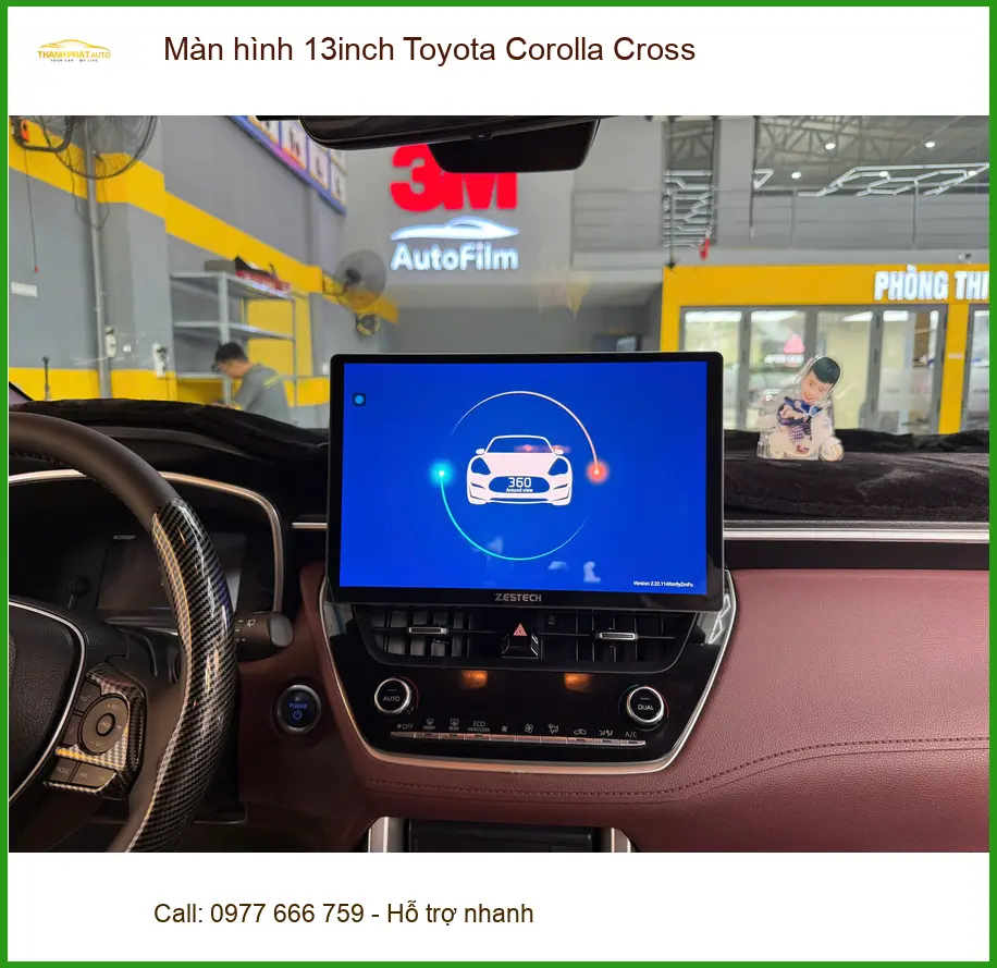 Anh Dũng nâng cấp màn hình 13inch Toyota Corolla Cross Quận 12 giải trí tốt hơn ảnh thực tế 2
