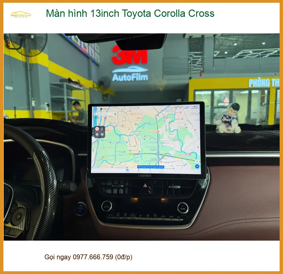 Anh Dũng nâng cấp màn hình 13inch Toyota Corolla Cross Quận 12 giải trí tốt hơn ảnh thực tế 3