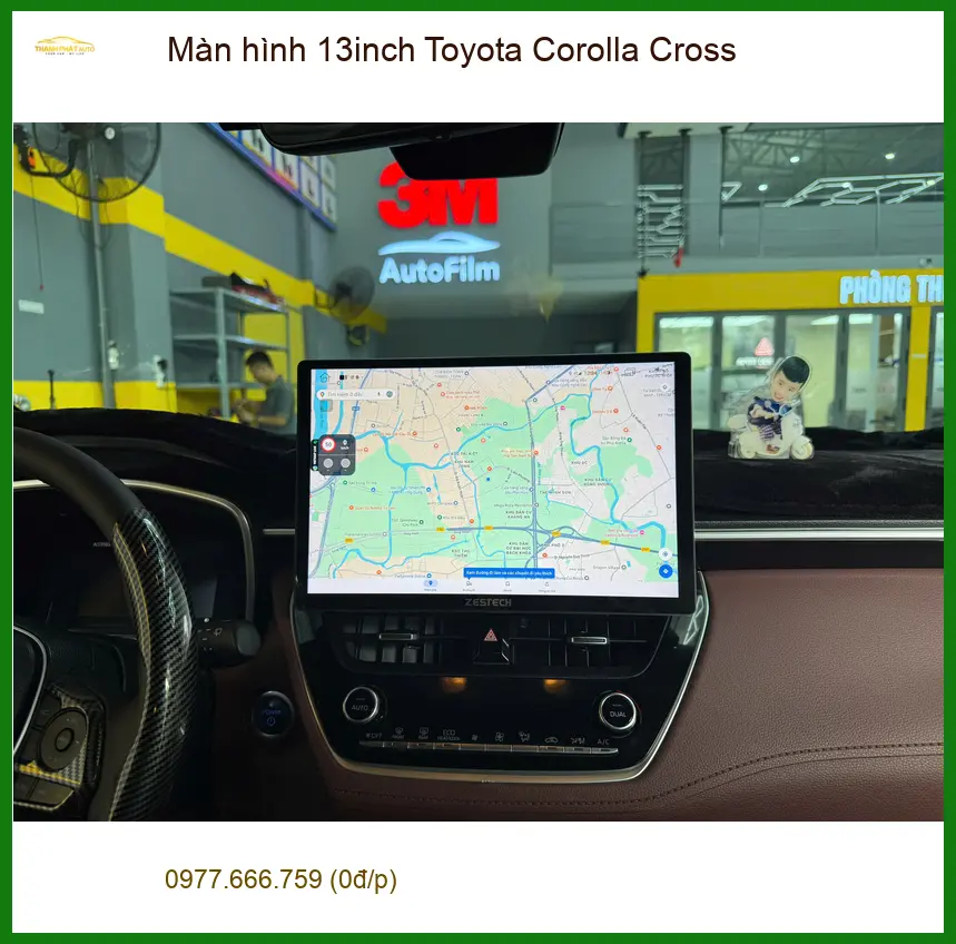 Anh Dũng nâng cấp màn hình 13inch cho Toyota Corolla Cross tại Hóc Môn ảnh thực tế 3