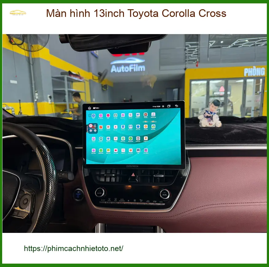 Anh Dũng nâng cấp màn hình 13inch cho Toyota Corolla Cross tại Hóc Môn ảnh thực tế 5