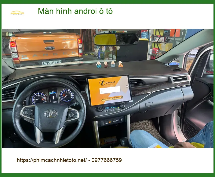 Anh Thành lắp Màn hình Android ô tô cho Hyundai Santa Fe tại Thủ Đức vì màn zin lỗi thời