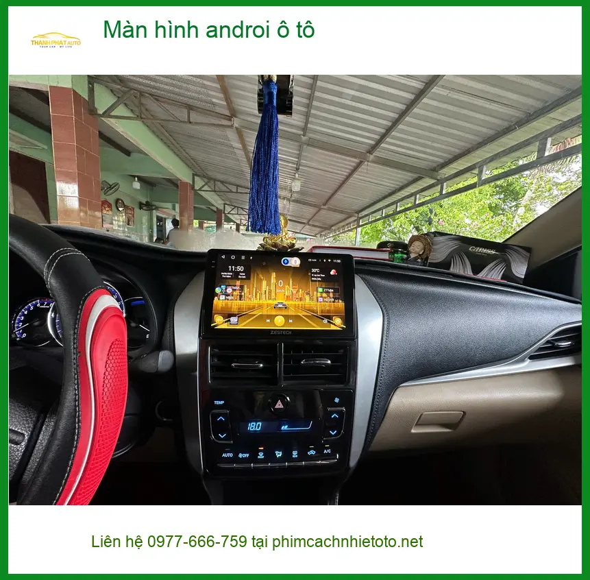 Chú Tấn lắp màn hình Android ô tô cho Toyota Camry tại Quận 12 để tiện dẫn đường ảnh thực tế 2