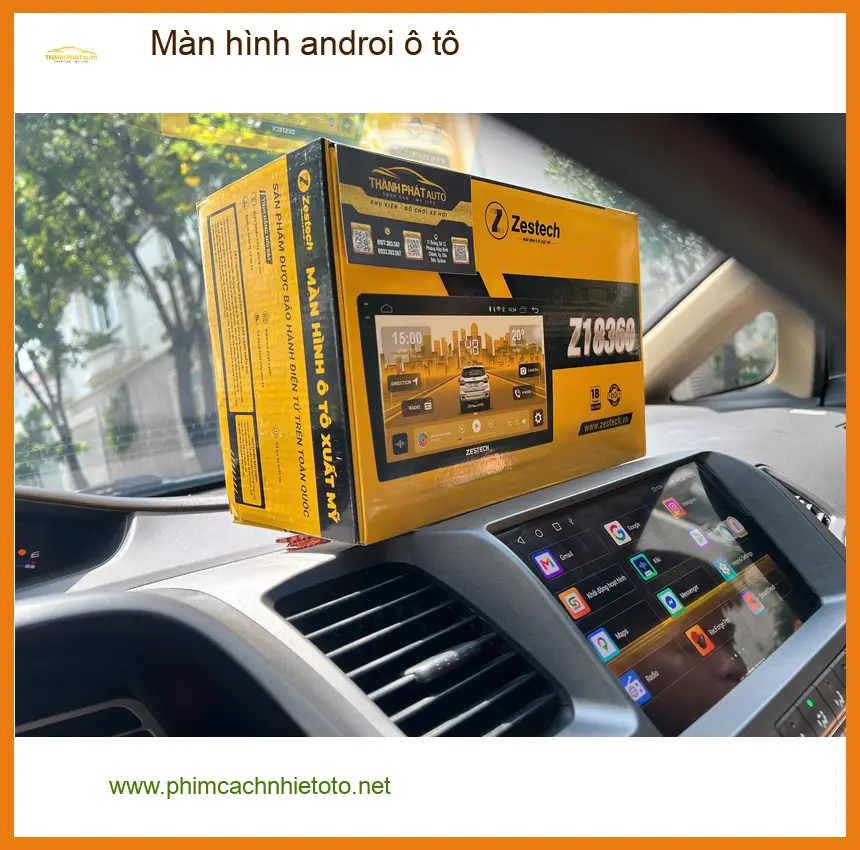 Anh Tấn lắp màn hình Android ô tô cho Hyundai Kona tại Hóc Môn ảnh thực tế 2