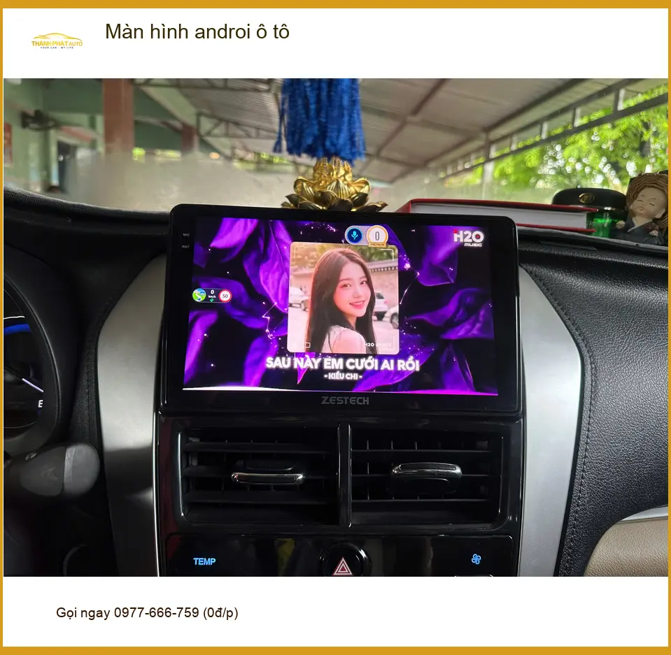 Chú Tấn lắp màn hình Android ô tô cho Toyota Camry tại Quận 12 để tiện dẫn đường ảnh thực tế 5