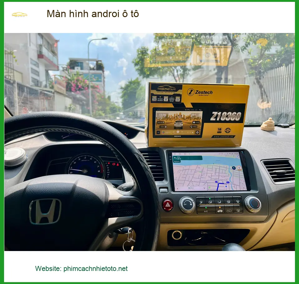 Anh Khải lắp màn hình androi ô tô cho Hyundai Accent tại Quận 12 để tiện chỉ đường và giải trí ảnh thực tế 3