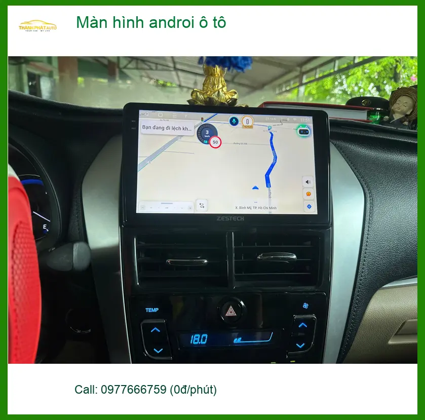 Chị Thảo lắp màn hình Android ô tô Toyota Veloz Cross ở Cần Giờ