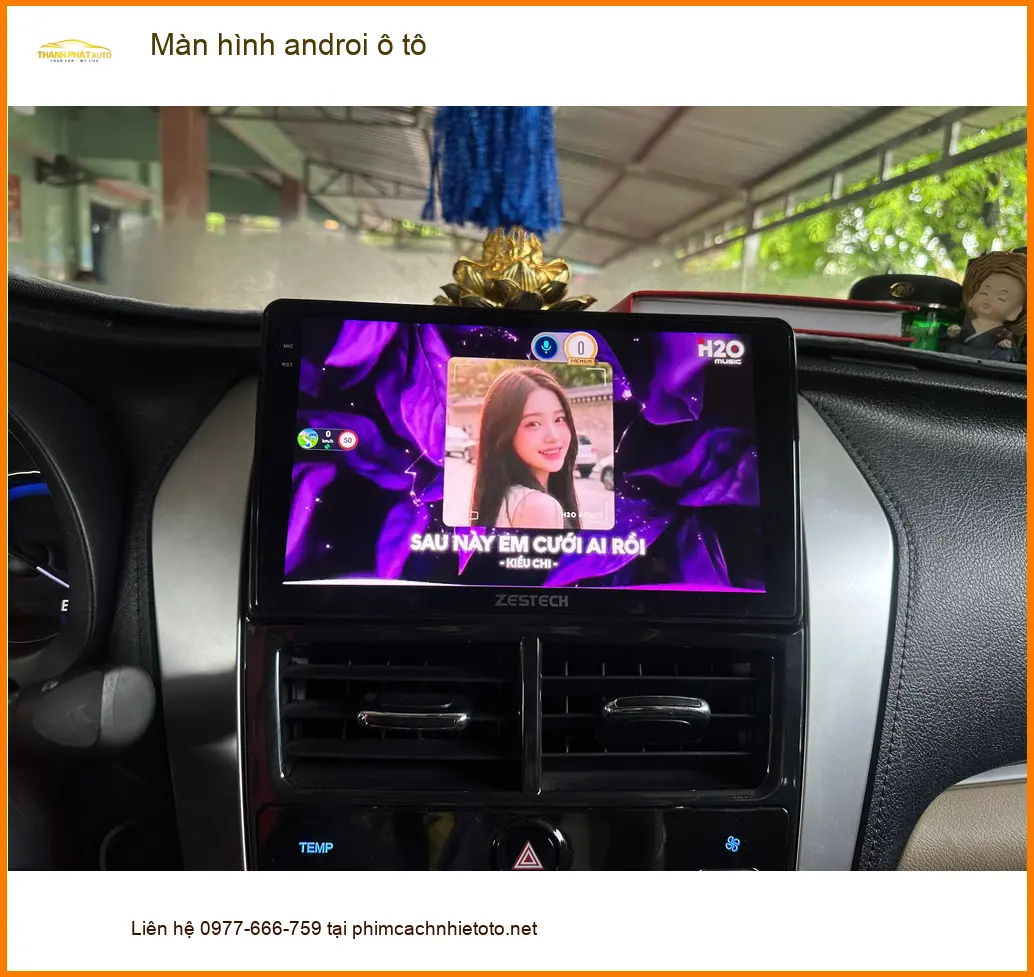 Chị Thảo lắp màn hình Android ô tô Toyota Veloz Cross ở Cần Giờ ảnh thực tế 3
