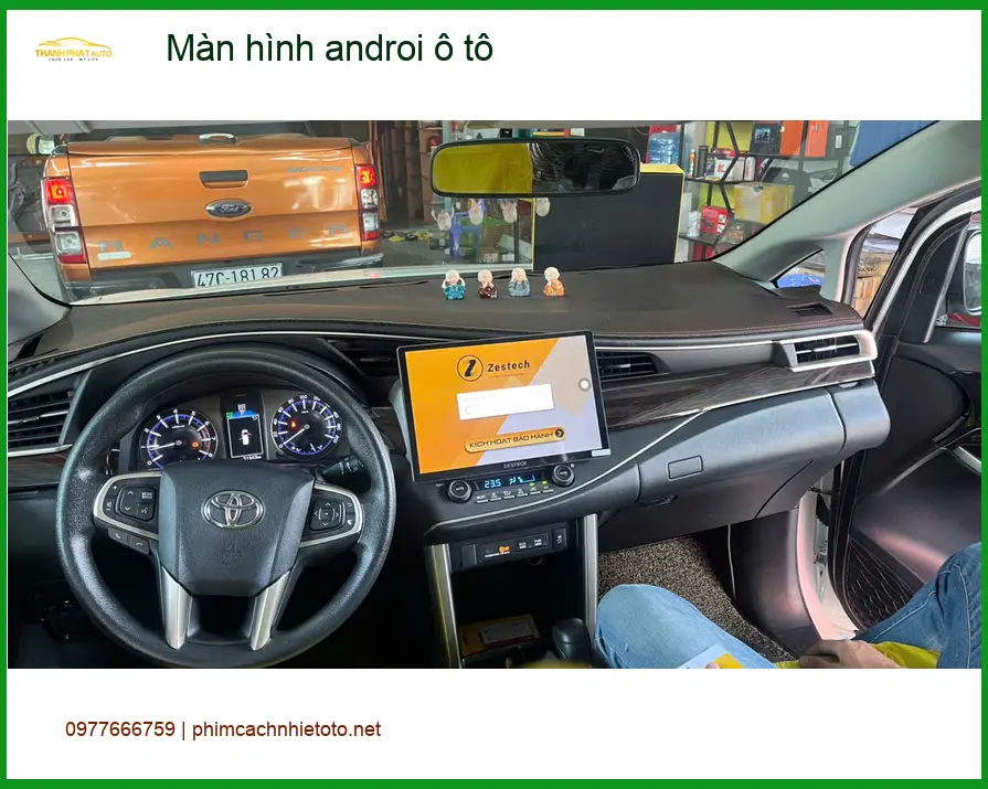 Chị Mai lắp màn hình Android ô tô Hyundai Accent tại Quận 10 vì màn zin cũ đã lỗi thời ảnh thực tế 3