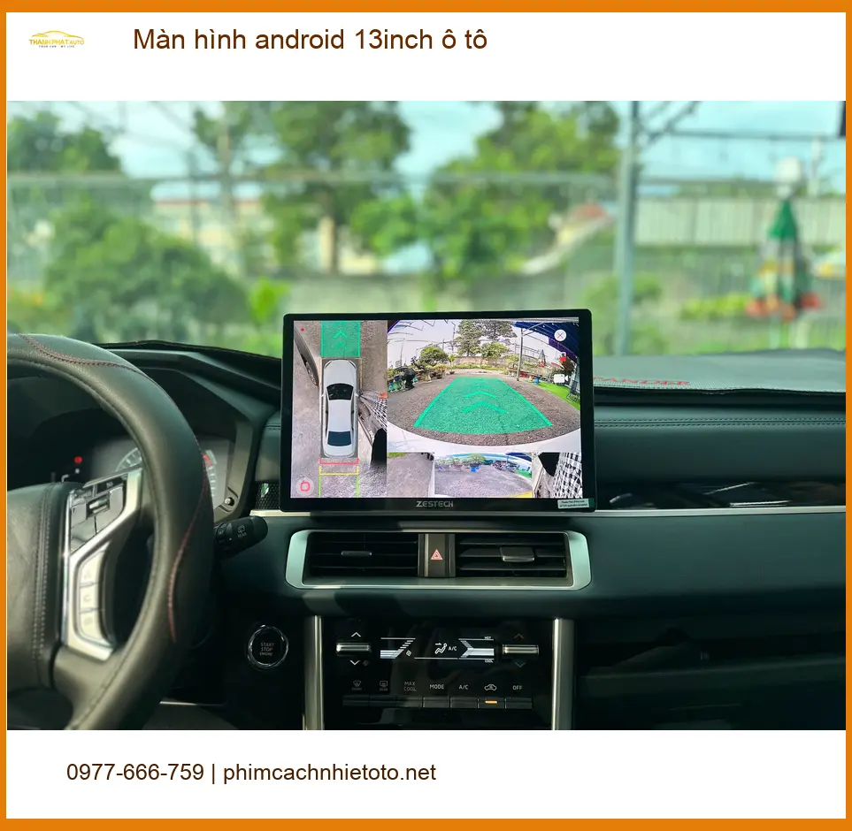 Anh Dũng nâng cấp màn hình Android 13 inch ô tô cho Hyundai Santa Fe tại Củ Chi ảnh thực tế 3