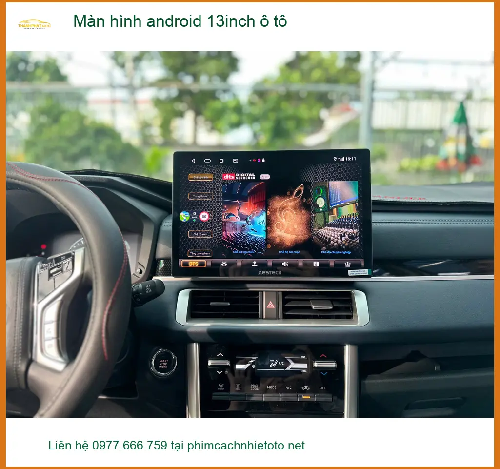 Anh Khang lắp màn hình android 13inch ô tô chính hãng cho Hyundai Accent tại Quận 9 ảnh thực tế 2