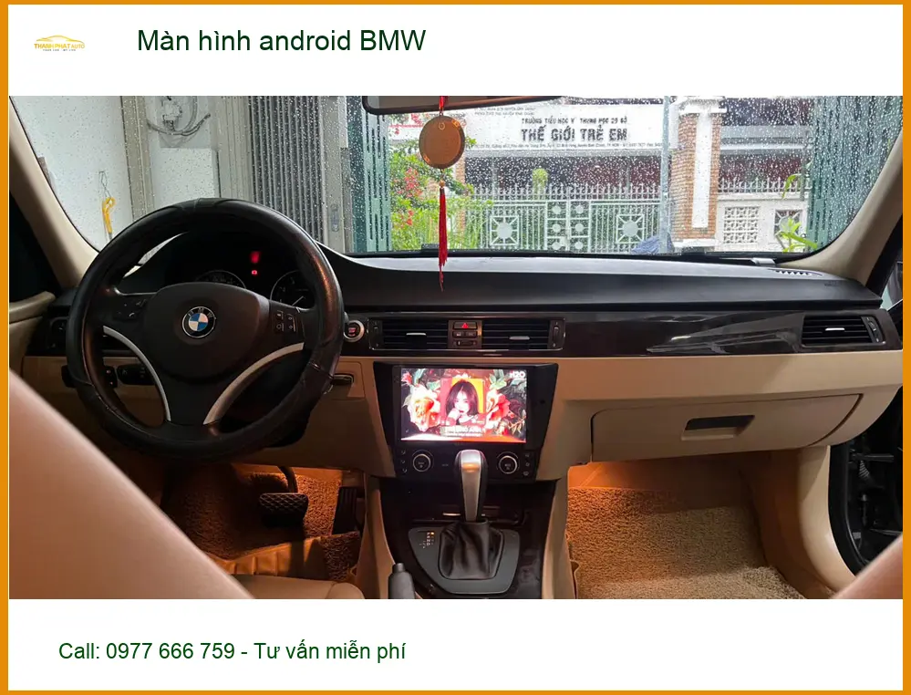 Anh Sơn lắp màn hình Android BMW Quận Bình Tân nâng cấp tiện ích xe.
