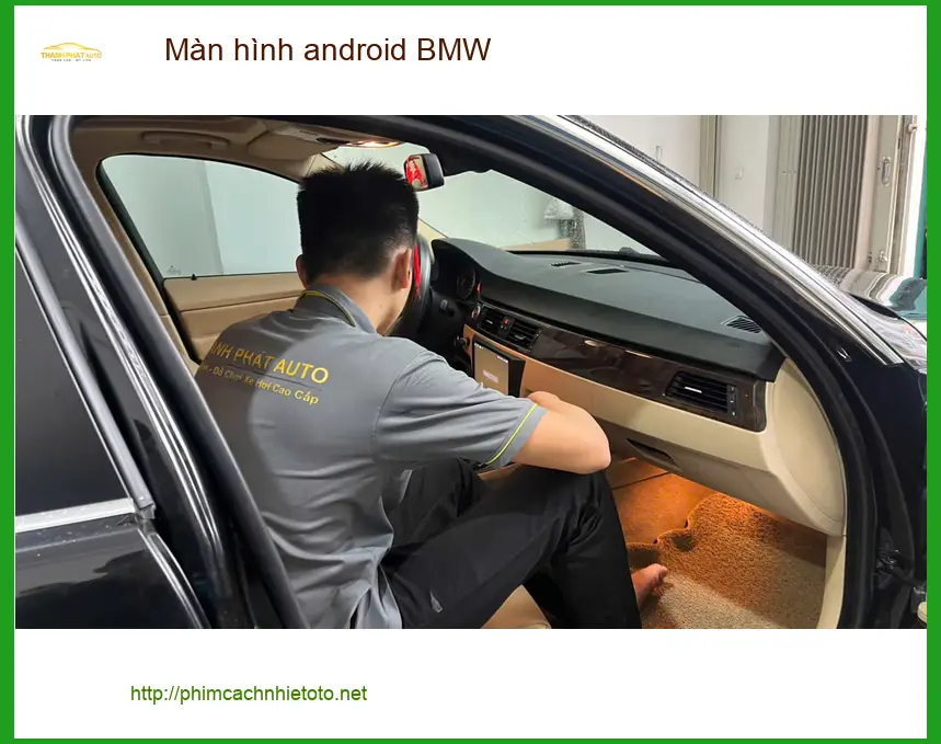 Anh Sơn lắp màn hình Android BMW Quận Bình Tân nâng cấp tiện ích xe. ảnh thực tế 4