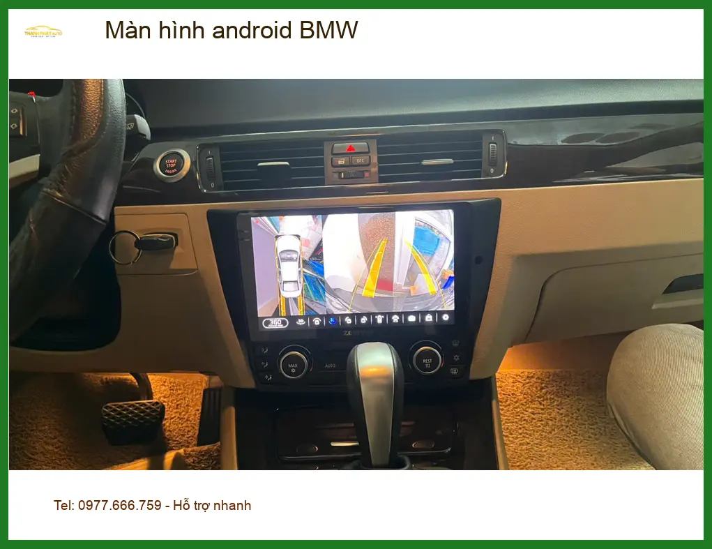 Anh Bảo lắp màn hình Android BMW tại Hóc Môn, giải quyết nỗi lo đường xa