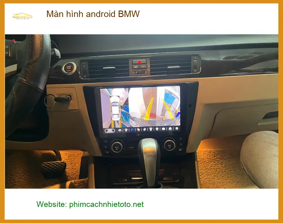 Anh Lâm nâng cấp màn hình Android BMW X3 tại Thủ Đức vì màn zin đã cũ ảnh thực tế 3