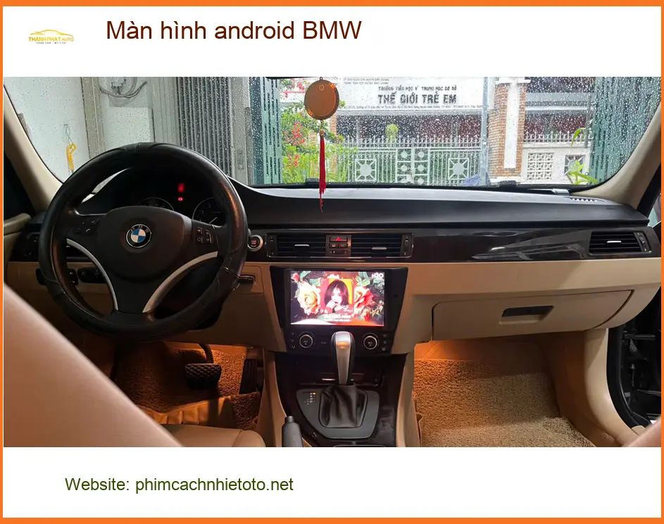 Anh Lâm nâng cấp màn hình Android BMW X3 tại Thủ Đức vì màn zin đã cũ ảnh thực tế 4