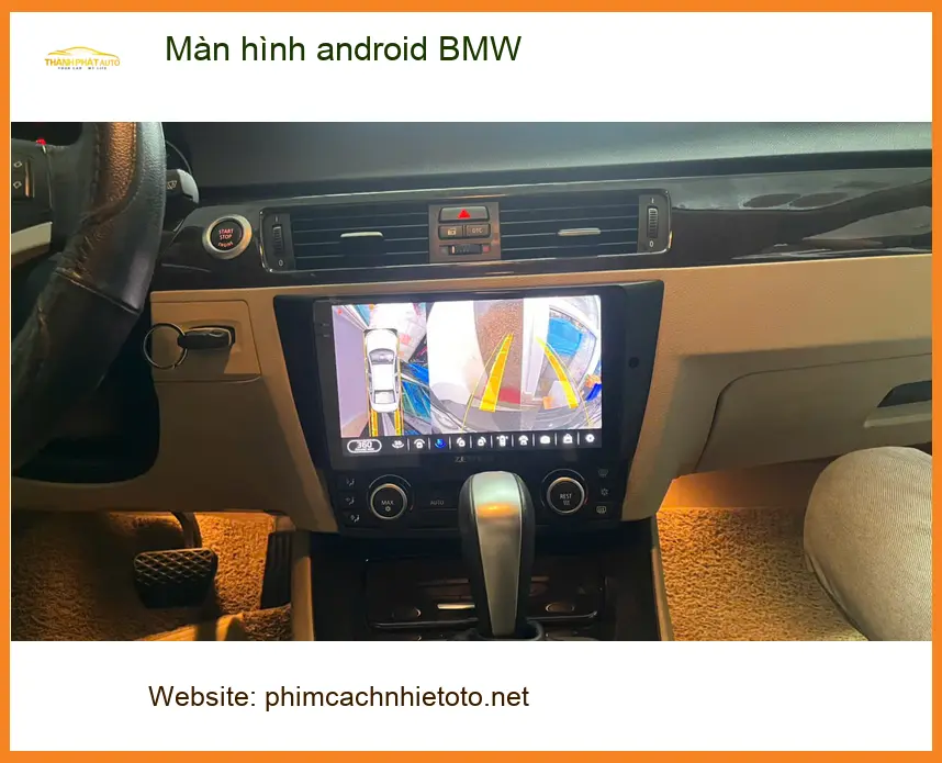 Anh Cường nâng cấp màn hình android BMW 3 Series tại Quận 12 vì màn zin đã cũ ảnh thực tế 3