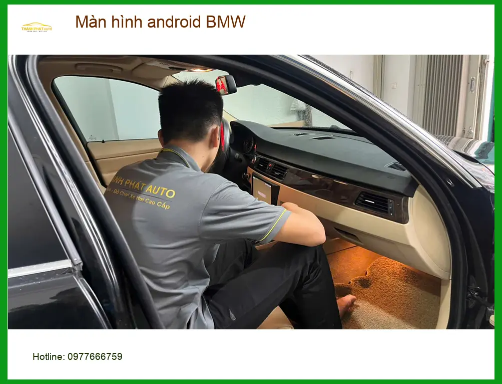 Anh Khải lắp Màn hình android BMW X5 tại Quận 3 để nâng tầm tiện ích giải trí ảnh thực tế 3