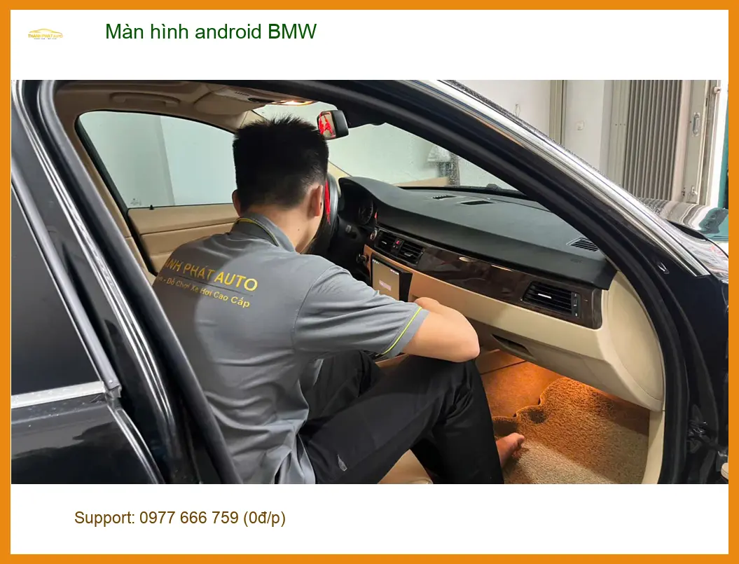 Anh Nam lắp màn hình Android cho BMW X3 tại Quận Phú Nhuận để nâng cấp trải nghiệm lái ảnh thực tế 2